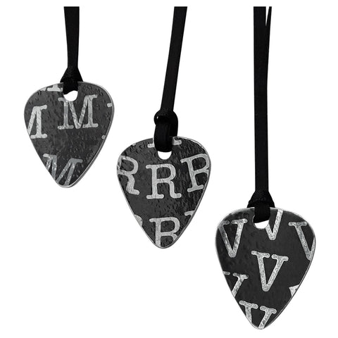 Guitar Pick Initials Pendant