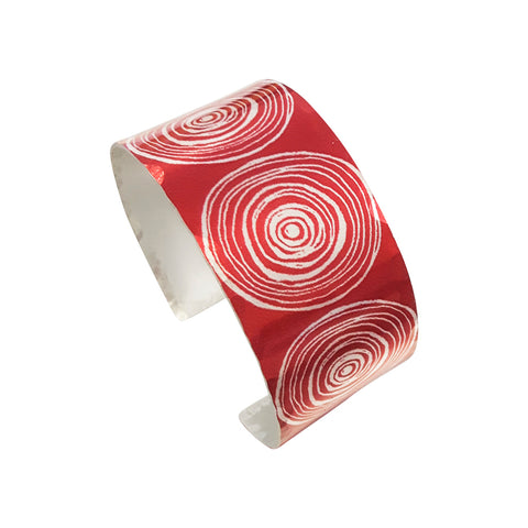 New Dawn red scroll women's suffrage cuff