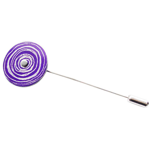 Purple 'New Dawn' suffragette aluminum and silver pin