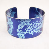 Blue Carnations Cuff