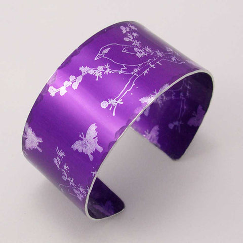 Purple Finches Cuff