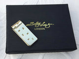 contemporary hand made Brass XOX bookmark
