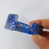 Blue Chrysanthemum Birth Flower Cuff