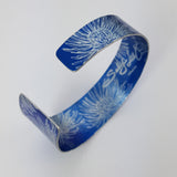 Blue Chrysanthemum Birth Flower Cuff