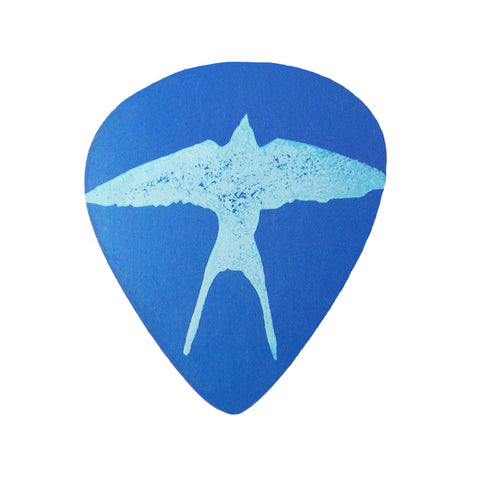 Guitar Pick - Blue swallow