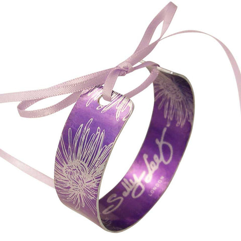 November's Birth Flower - Lilac Chrysanthemum Cuff