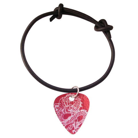 Guitar Pick - Red Dragon Bracelet