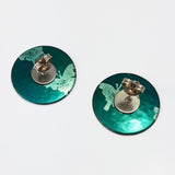 Cheeky Green Finch Earrings
