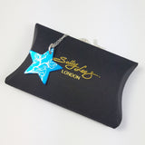 May's Birth Flower Sweet Pea Star Pendant