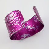 Fuscia Roses Cuff