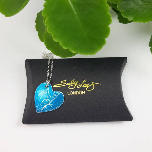 May's Birth Flower Blue Lily of the Valley Pendant Sally Lees (London) Contemporary Jewellery