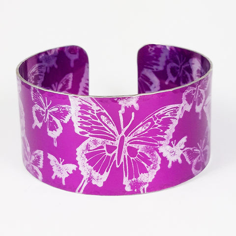 Pink Butterflies Cuff