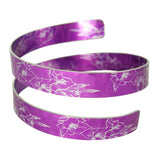 pink aluminum gladioli bangle August's birth flower