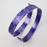 Purple wrap around cuff