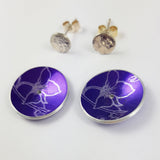 July's Birth Flower Larkspur Earrings