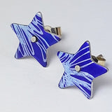 Birth Flower Earrings - November's Chrysanthemum in Purple