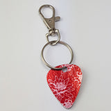 Waterlilies Guitar Pick Key Ring