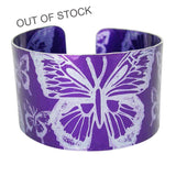 Purple Butterfly Cuff