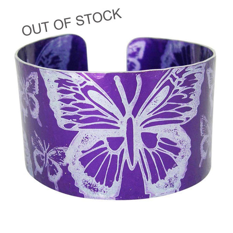 Purple Butterfly Cuff