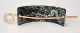 Hand made contemporary aluminum Black Chinese Dragon Hairslide
