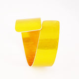 Contemporary Yellow aluminum Curl Cuff 