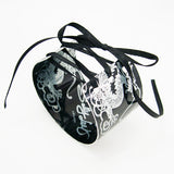contemporary hand made Black aluminum Dragon Corset Cuff