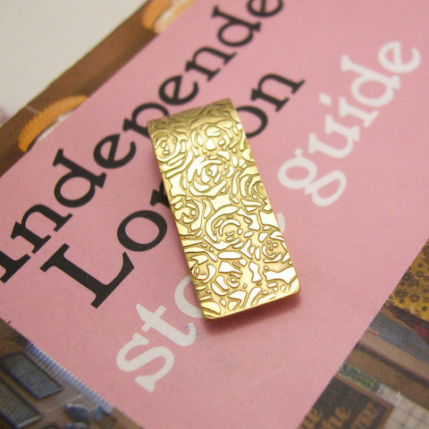 contemporary handmade Roses Bookmark