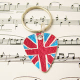 Guitar Pick Keyring - Cool Britannia
